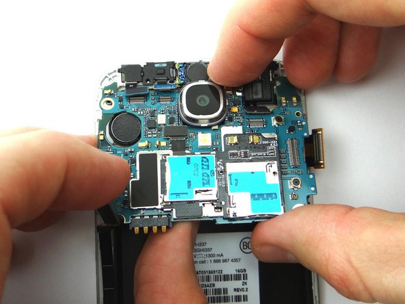 Picture 3: Using your fingers, remove the logic board and place into ZONE III.