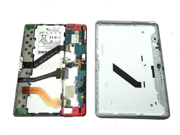 Once the top edge reaches a 45° angle, pull it away from the rear case.