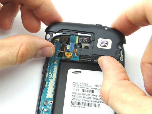 Picture 3: Place headphone jack/speaker assembly into ZONE III.