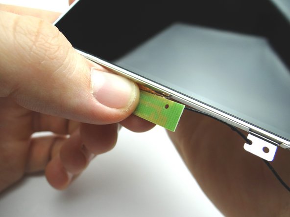 Peel antenna away from LCD with your fingers.