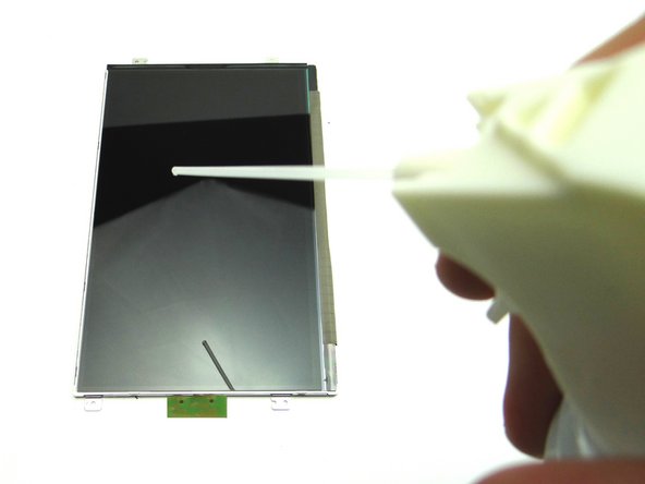 Check the LCD for fingerprints or particulates.  Clean with a chamois cloth and dust-off.