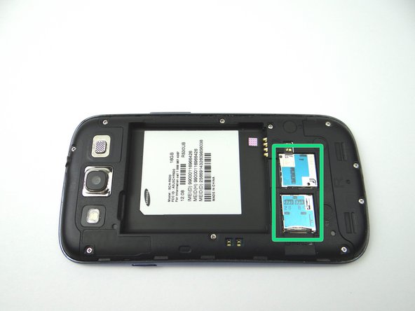 Replace SIM card and SD card from COMPARTMENT A.