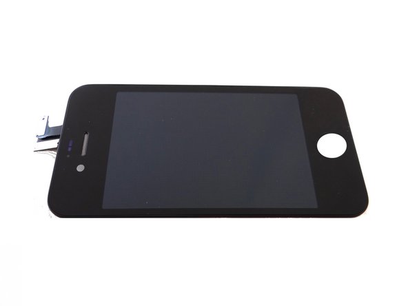 Picture 1: This is what the replacement display should look like if the earpiece mesh is properly aligned.