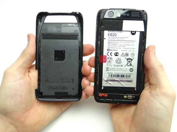 Place battery cover in ZONE I.