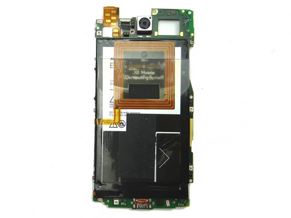 Turn logic board over so the battery is face down.