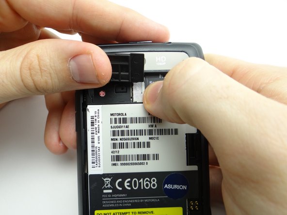 Picture 2: Remove SD card and place in COMPARTMENT A.