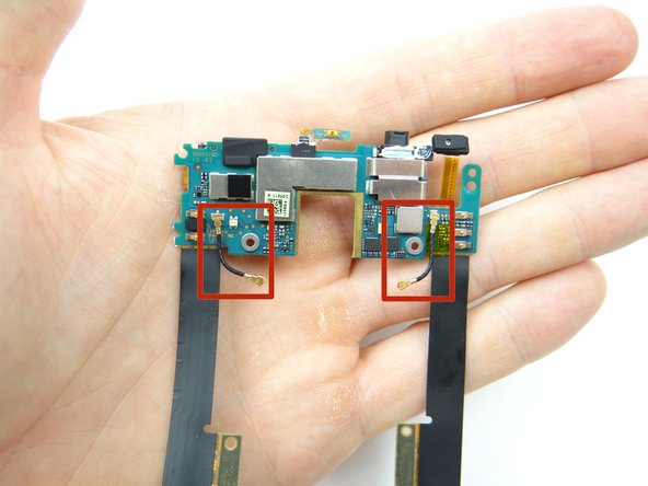 Detach left and right antenna cables.  Place both in COMPARTMENT E.