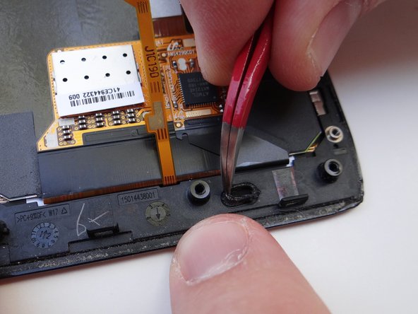 Never use metal tools on a working display!