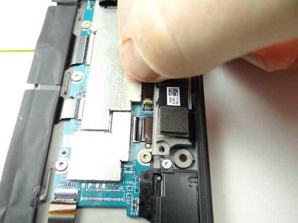 Insert the microphone cable into the ZIF connector.