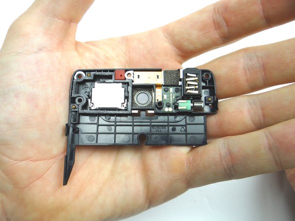 Seat top panel at the top of the phone.