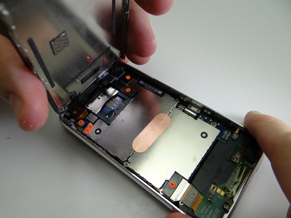 Picture 1: Fold the front panel into the rear case.