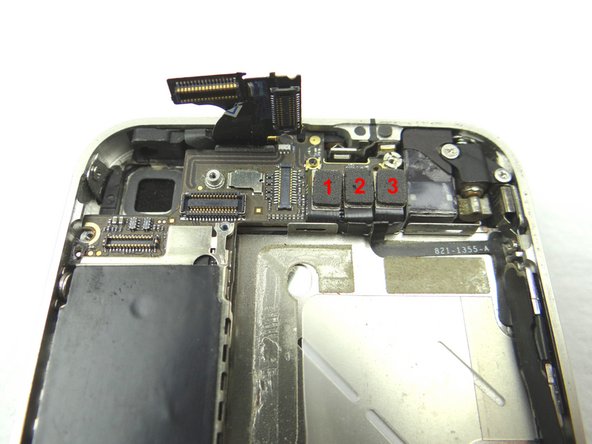 Picture 1: Disconnect three cables in order.