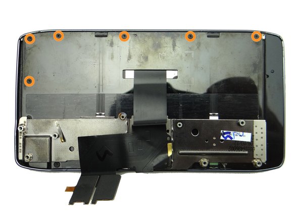 Picture 1: Remove six 2.4 mm black T3 Torx screws.  Place in SLOT 7.