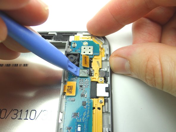 Picture 2: Headphone jack/mic assembly close-up.