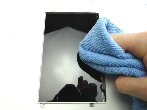 Check the LCD for fingerprints or particulates.  If necessary, clean with a chamois cloth and dust-off.