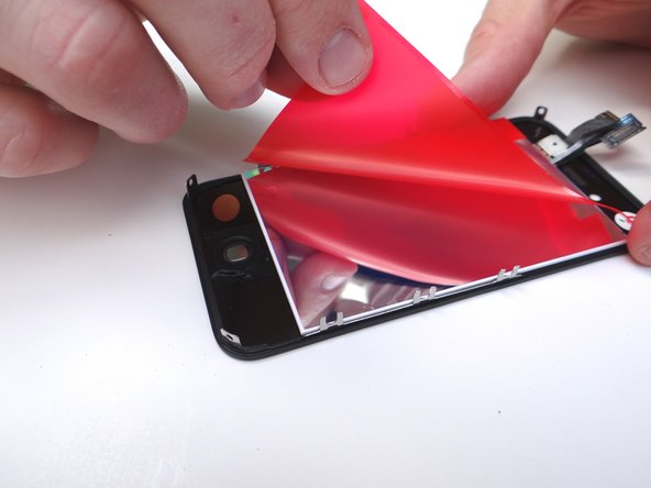 Picture 2: Remove the protective covering from the back of the LCD.