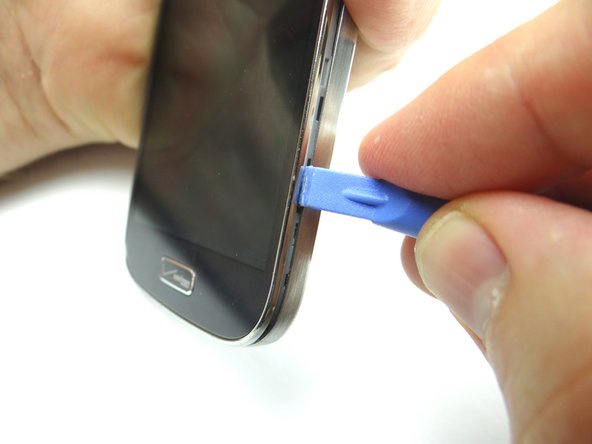 Slowly work your way down the side.