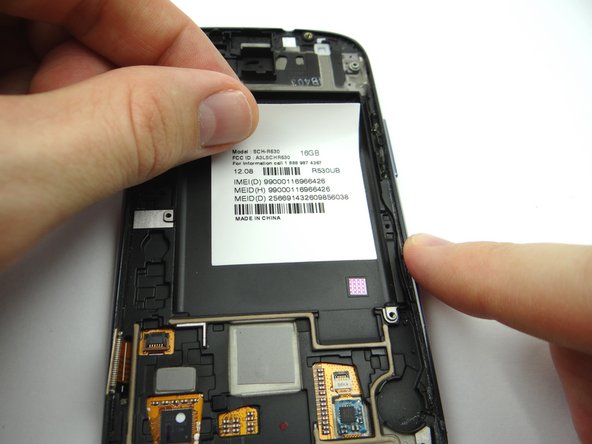 Remove IMEI sticker and move to replacement part.