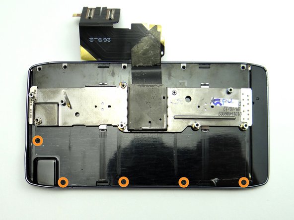 Picture 3: Replace five 1.7 mm black T3 Torx screws from SLOT 8.