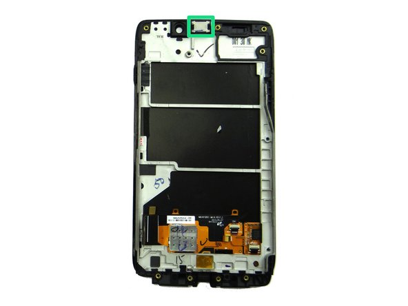 Pictures 1 &amp; 2: Use the flat end of the spudger to pry up the earpiece speaker.