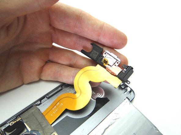 Picture 1: Flip charging port, battery, and logic board over.