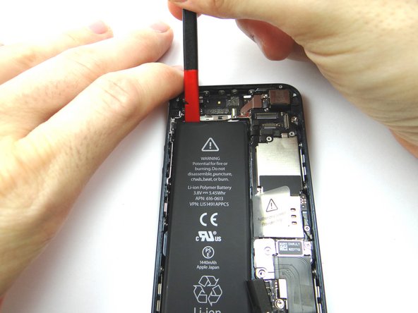 Remove the battery and place it in ZONE II.