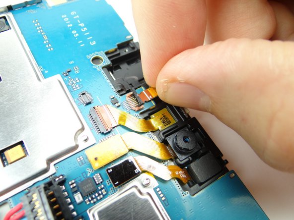 Push cable into open ZIF connector.