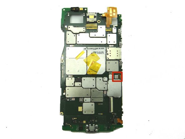 Use blue pry tool to disconnect antenna cable.