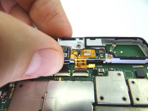 Close black ZIF connector bar with your finger.