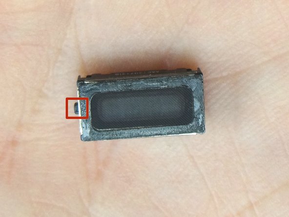 From COMPARTMENT D, replace earpiece speaker: