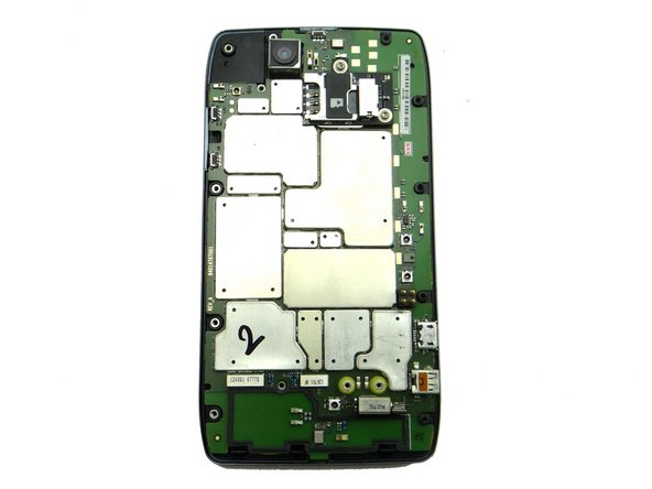 Mild adhesive helps hold the logic board in place: