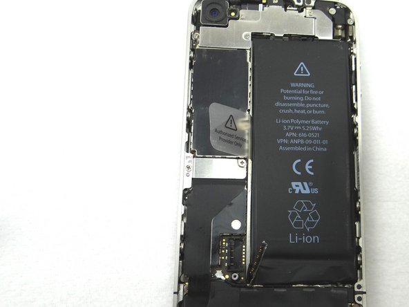 Picture 1: Place the battery from ZONE II (or replacement part) in the mid-frame.