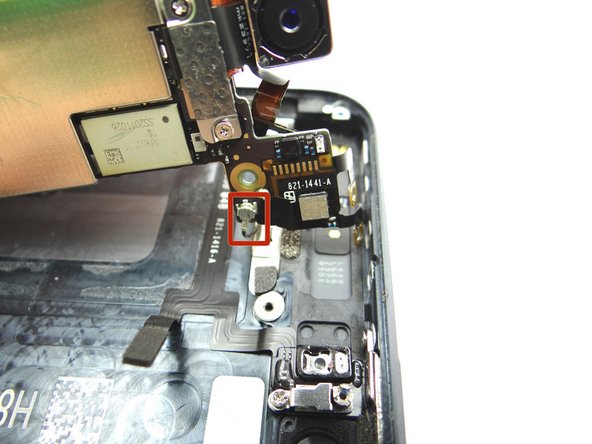 Picture 2: Turn the logic board counter clockwise to reveal the wifi antenna connector.