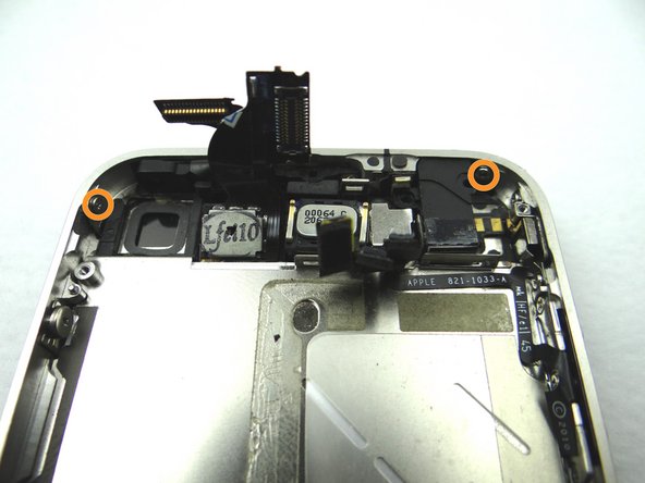 Picture 1: From SLOT 13, replace two 1.6 mm Phillips screws in the top-left and top-right of the phone.