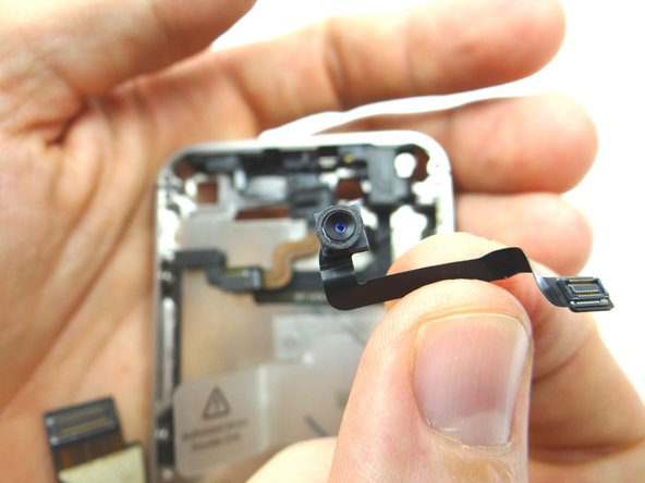 Pull the front-facing camera free from the iPhone. Place in COMPARTMENT C.