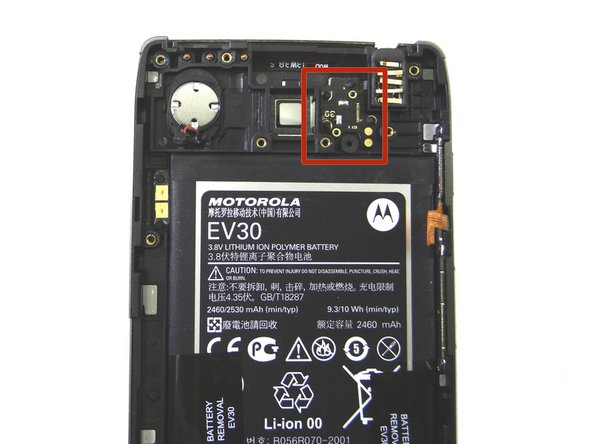 Replace camera flash from COMPARTMENT G.