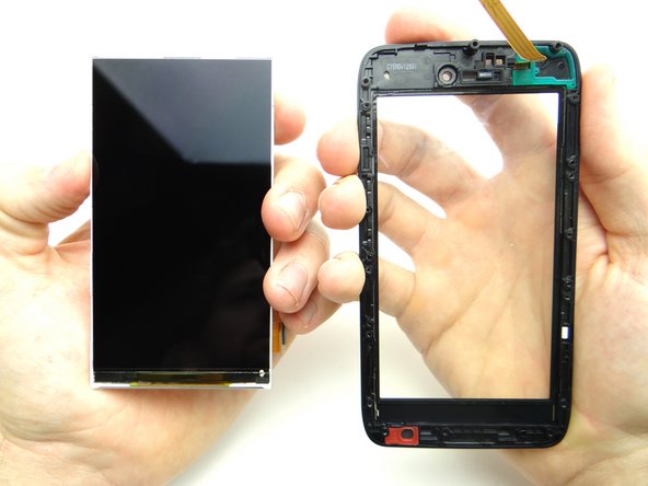 Gently pull the LCD and digitizer glass apart.
