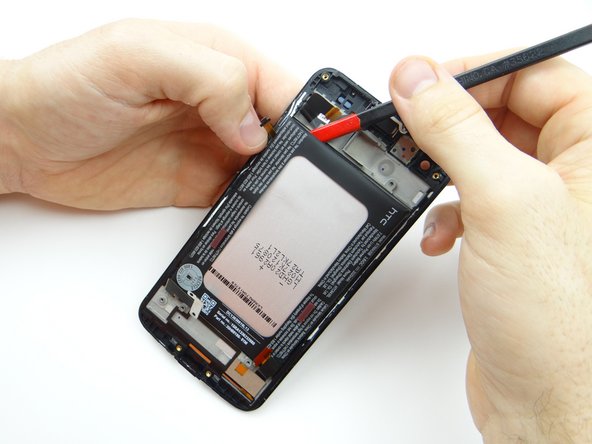 Pictures 1 &amp; 2: Cut through the adhesive on the left side.