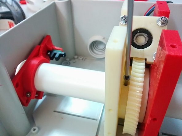 Slide the Axis Tube more than half a way in, but not exit the box.