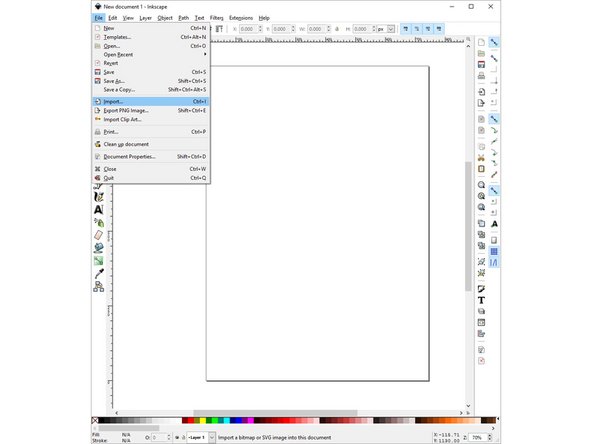 Select File -&gt; Import in order to obtain the plots