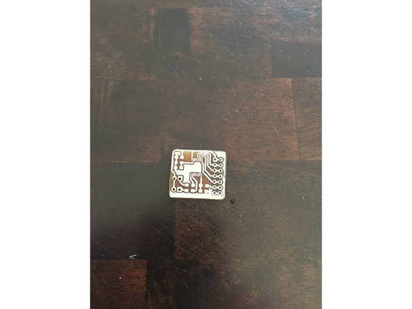 Finalize the board by removing the excess copper on the edges (if any).