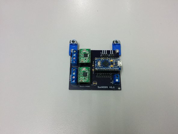 Assembled satnogs PCB controller