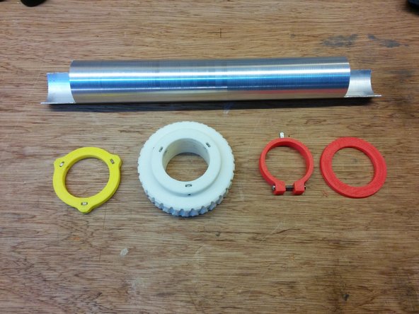 Pass the axis through: