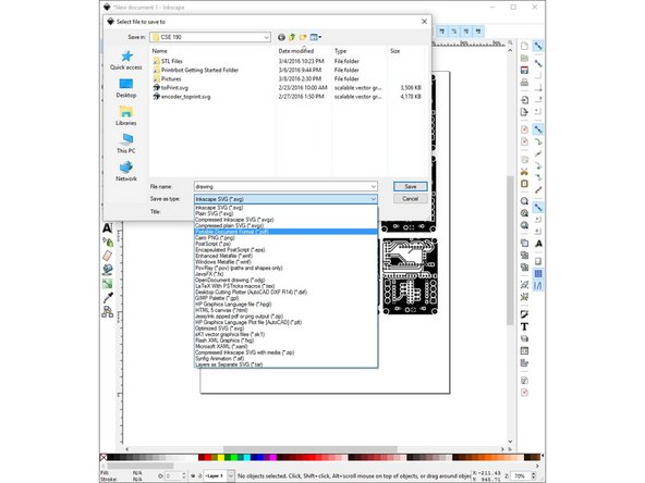 The PDF can now be printed onto acrylic paper (or any other method of your choosing) in order to make your own PCBs!