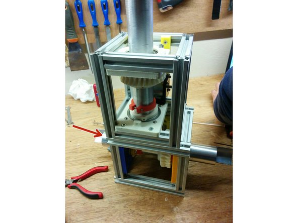 Slide the hidden corners in the bottom side of the elevation axis as shown at the first picture.