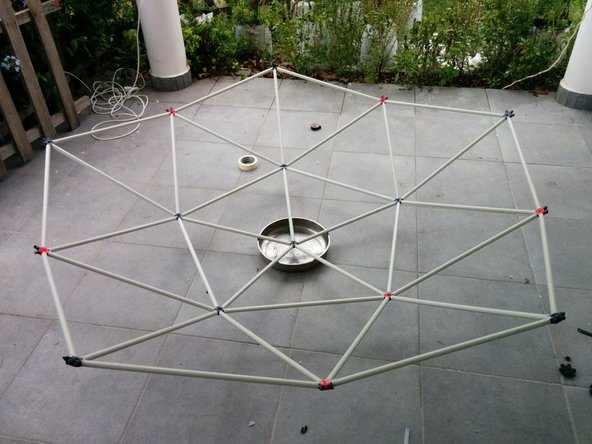 The top structure is a pentagon.