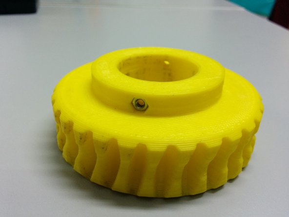 Pass the axis through: