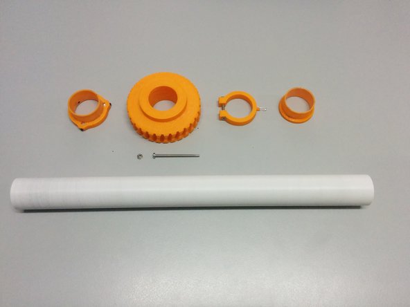 Insert the M3 nut to axis gear part.