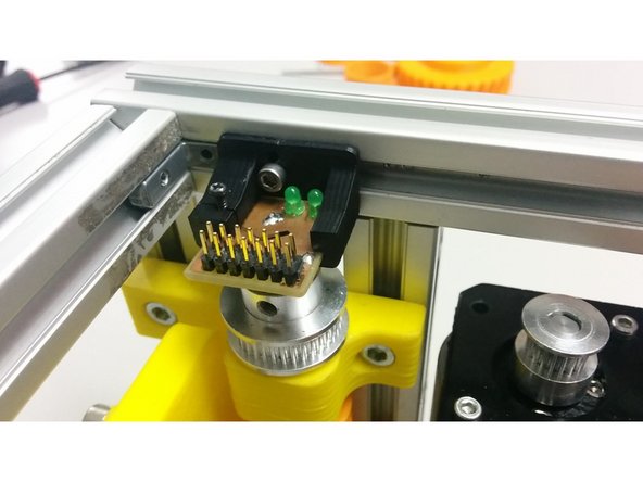 Bolt and align the encoder over the magnet using the M3 screw