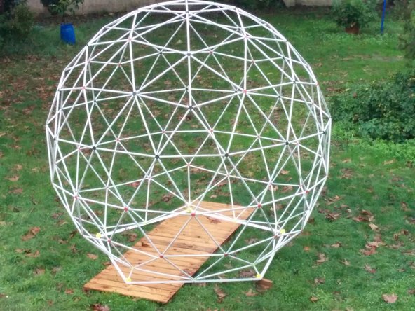 Place the top half on top of the half bottom dome.